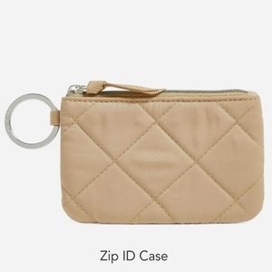 Vera Bradley Performance Twill "Khaki" Zip ID Case; NWT